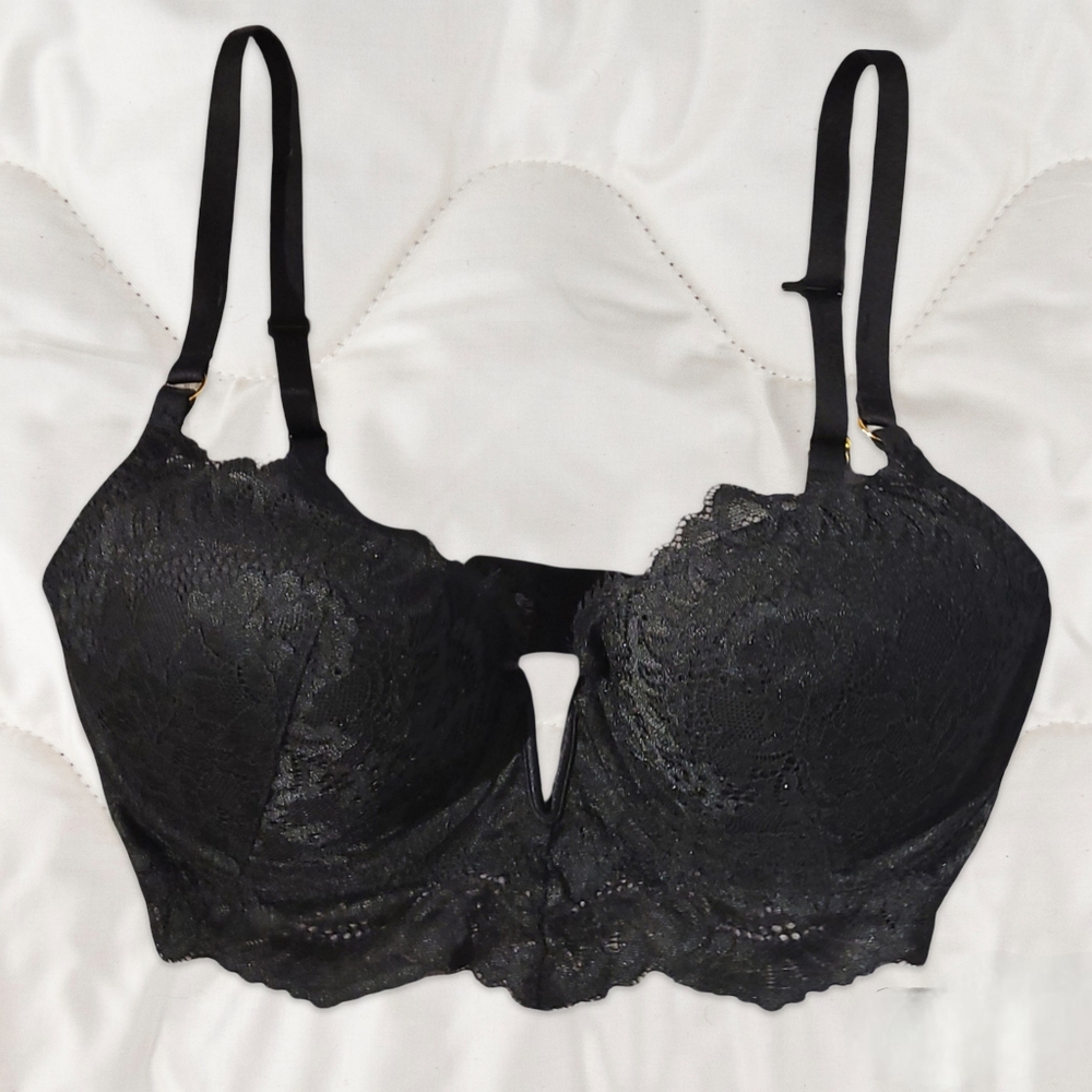 La SENZA DIVA Black Lace Underwire Bra 32DDD